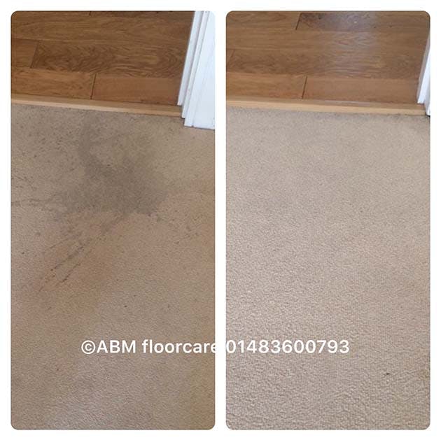 Carpet stain removal