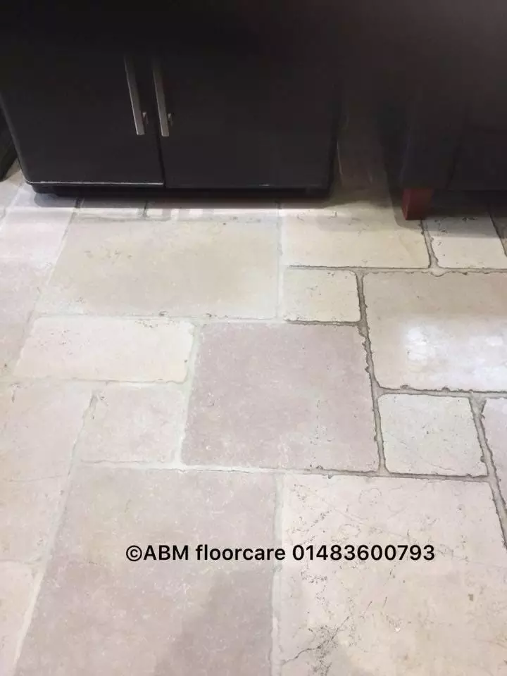 Stone floor cleaning